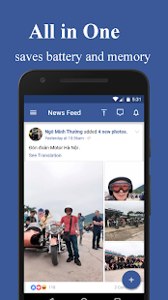 Imagen 1 para Mini Messenger for Facebo…