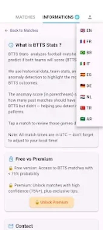 Image 0 for BTTS Stats: Soccer Insigh…