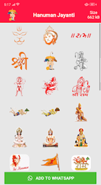 Imagen 0 para Hanuman Jayanti Stickers …