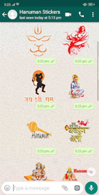Imagen 1 para Hanuman Jayanti Stickers …