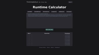 Imagen 0 para Timecomplexity