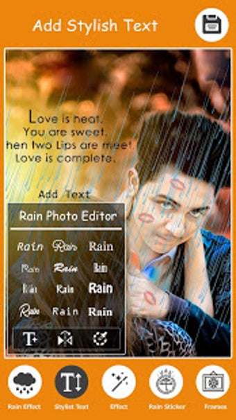 Image 2 for Rain Effect Photo Editor