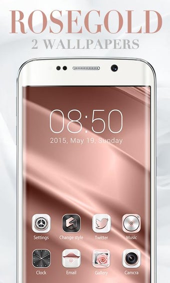 Image 0 for Rosegold GO Launcher Them…