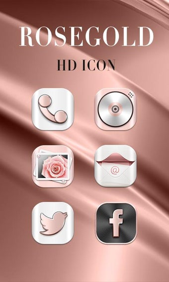 Image 1 for Rosegold GO Launcher Them…
