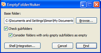 Image 3 for Empty Folder Nuker