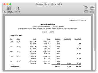 Image 2 for Virtual TimeClock Basic