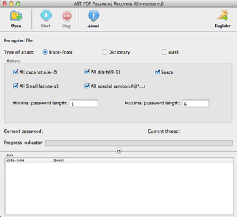 Image 0 for AST PDF Password Recovery