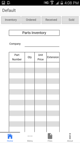 Imagen 0 para Parts Inventory