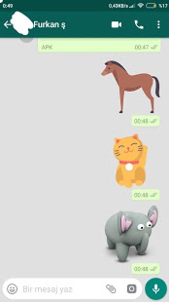 Image 2 for Animal Stickers For Whats…