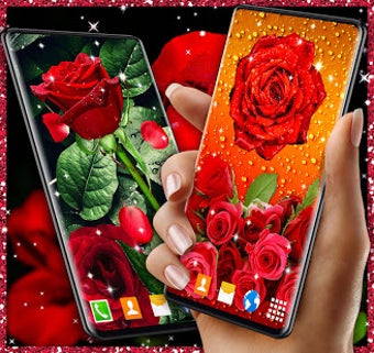 Imagen 3 para 3D Red Rose Live Wallpape…