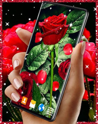 Imagen 1 para 3D Red Rose Live Wallpape…