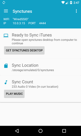 Imagen 3 para Synctunes: iTunes to andr…
