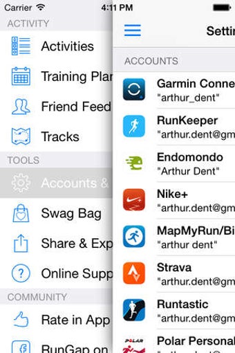 Image 0 for RunGap - Workout Data Man…