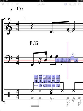 Image 0 for iWriteMusic for iPad