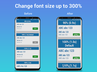 Imagen 1 para Big Font - Change Font Si…