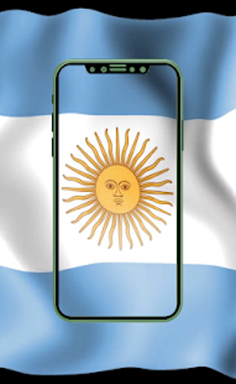 Image 1 for 3D Argentina Flag live wa…