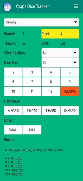 Image 2 for Craps Dice Tracker