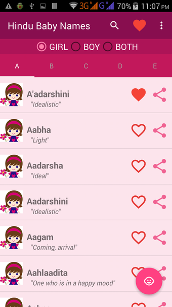 Image 0 for Hindu Baby Names With Mea…