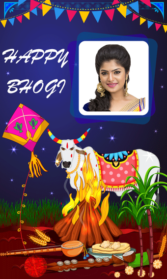 Imagen 1 para Bhogi and Lohri Photo Fra…