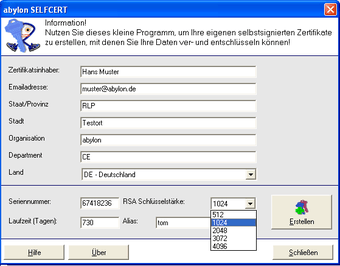 Image 0 for abylon SELFCERT