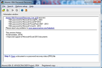 Imagen 0 para Atomic VBA Password Recov…