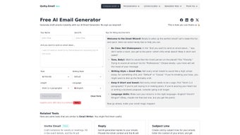 Imagen 0 para Free AI Email Generator