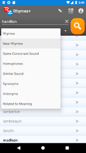 Image 2 for RhymeZone Rhyming Diction…