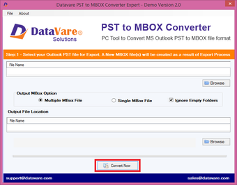 Imagen 0 para DataVare PST to MBOX Conv…