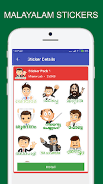 Imagen 1 para WAStickerApp Malayalam St…