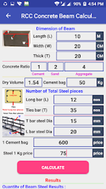Image 2 for RCC Concrete Beam Calcula…