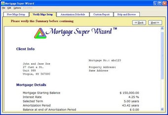 Imagen 1 para Mortgage Super Wizard