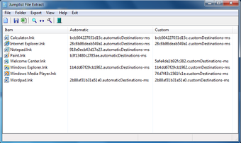 Imagen 0 para Jumplist File Extract