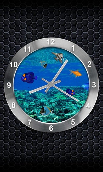 Imagen 1 para Clock Aquarium Live Wallp…