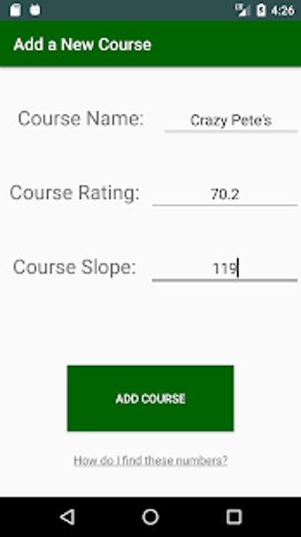 Image 0 for Golf Handicap Calculator