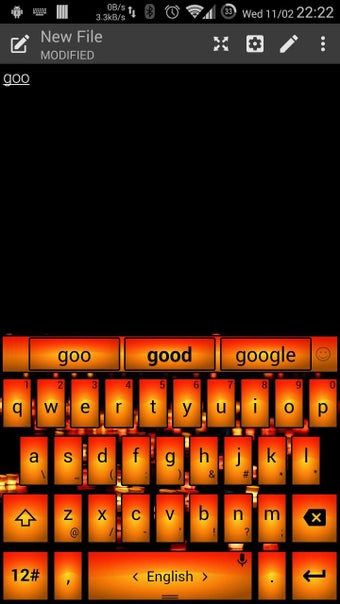 Imagen 0 para Theme TouchPal Led Orange