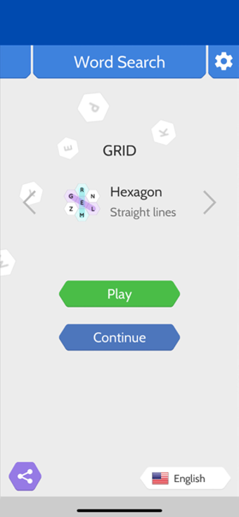 Image 0 for Word Search Hexagons