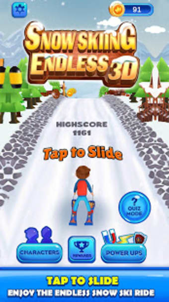 Image 1 for Snow Skiing Endless 3D