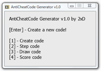 Imagen 0 para Anti-Cheat-Code Generator