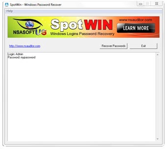 Image 0 for SpotWin Windows Password …