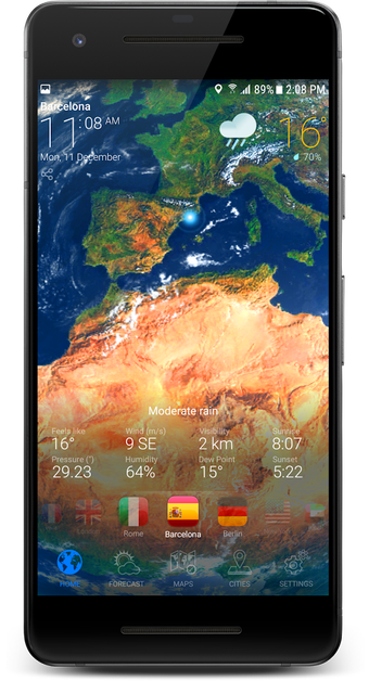 Imagen 2 para 3D Earth Pro - Weather Fo…