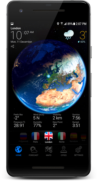 Imagen 0 para 3D Earth Pro - Weather Fo…