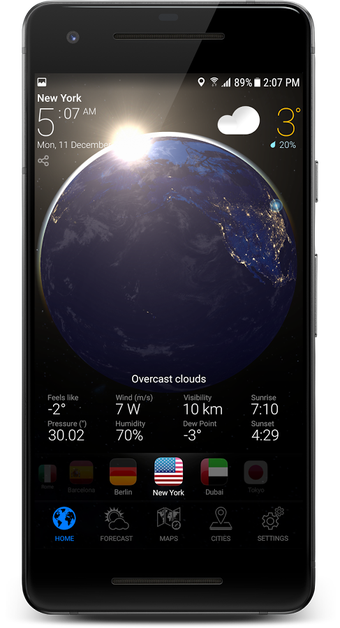 Imagen 1 para 3D Earth Pro - Weather Fo…