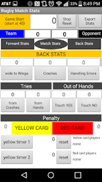 Image 1 for Rugby Match Stats