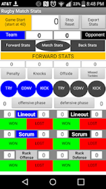 Image 2 for Rugby Match Stats