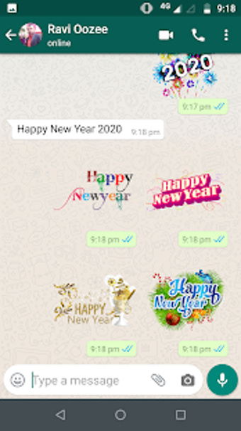 Imagen 2 para New Year Stickers for Wha…