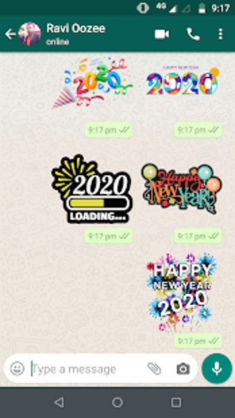 Imagen 0 para New Year Stickers for Wha…