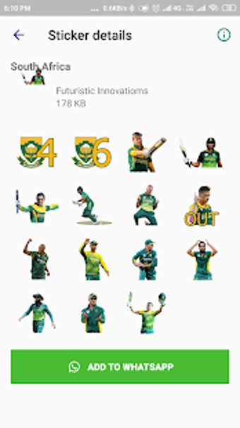 Imagen 3 para Cricket World Cup Sticker…