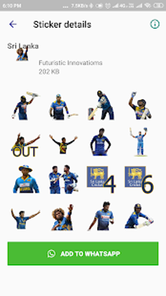 Image 1 for Cricket World Cup Sticker…