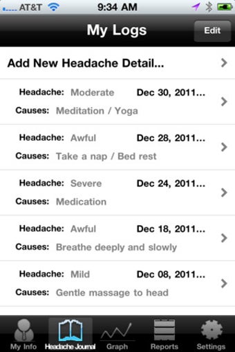 Image 0 for Headache & Migraine Diary