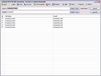 Imagen 0 para Batch HTML To MHT Convert…